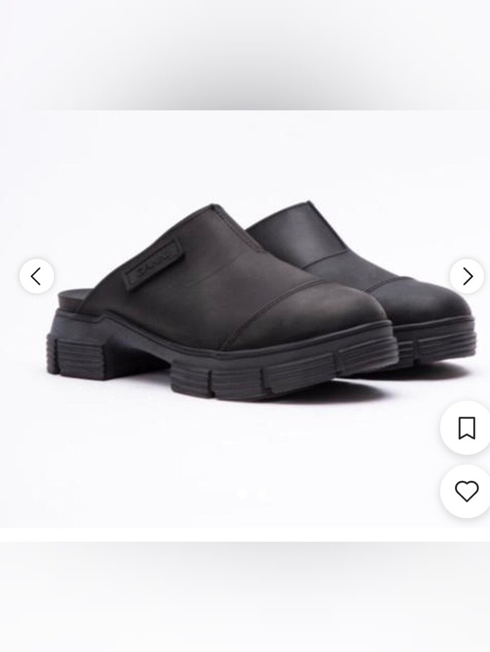 Ganni Black Slip-On Women’s Clog Mules